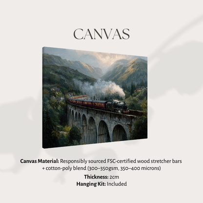 Positano Italy Wall Art Print, The Perfect Gift - Positano Oil Painting, Night Lights - Amalfi Coast Wall Decor